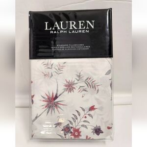 Lauren Ralph Lauren Maddie Blossom Cream Two Standard Pillowcases Cotton Floral